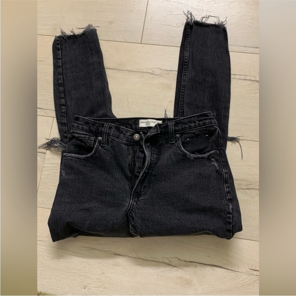 Abercrombie & Fitch Jeans the skinny high rise black size 27 - Picture 4 of 7